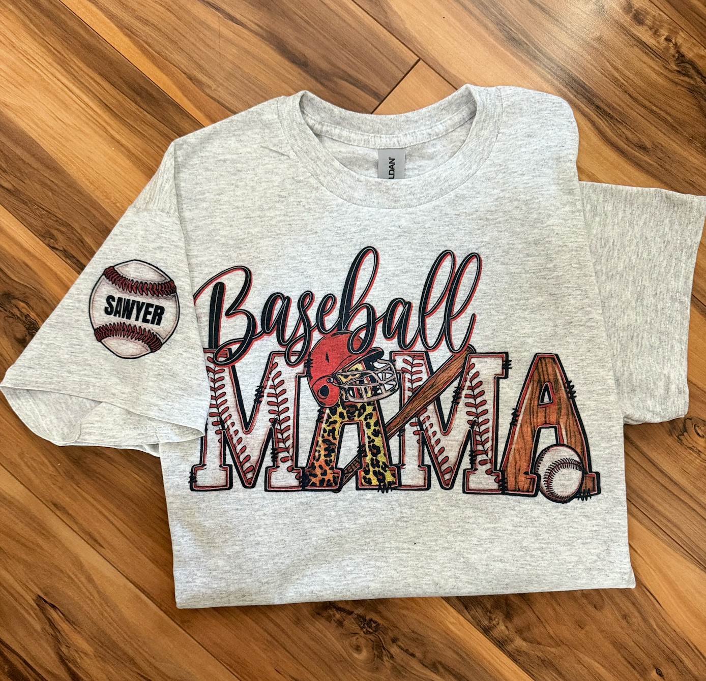 Custom Baseball Mama T-Shirt